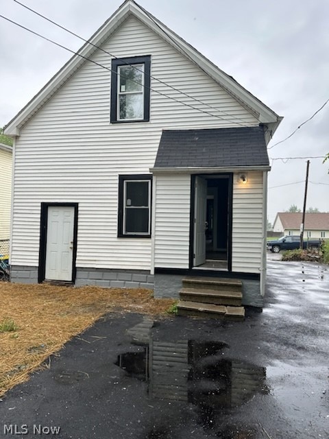 view of rear view of property