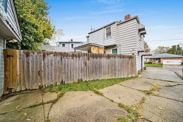 view of rear view of property