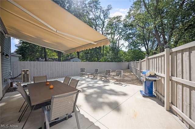 view of patio / terrace with area for grilling