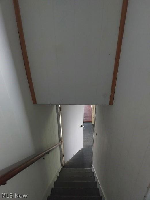 view of stairway