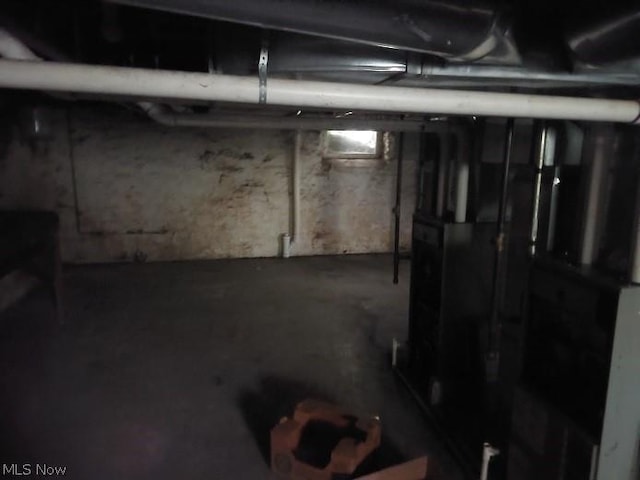 view of basement