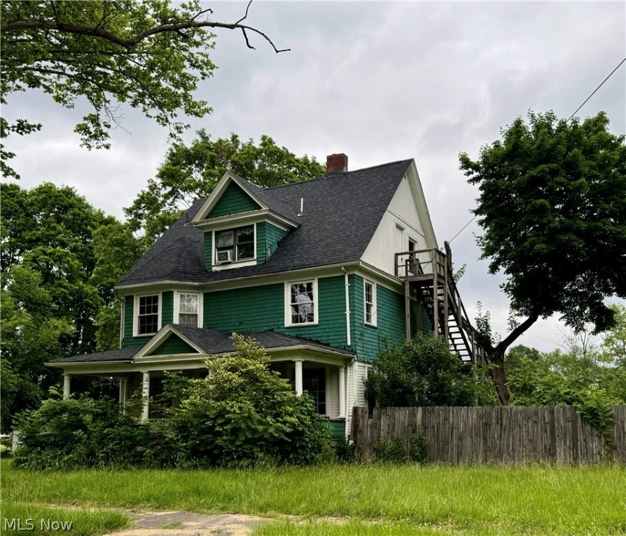 view of victorian house