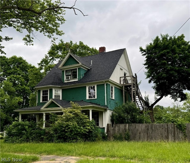 view of victorian house