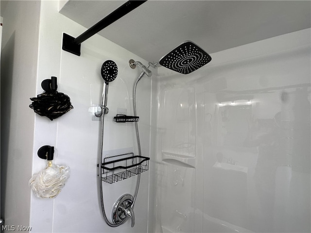 bathroom with walk in shower