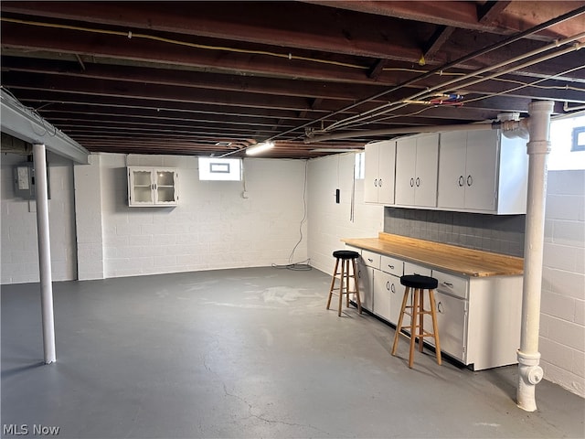 view of basement