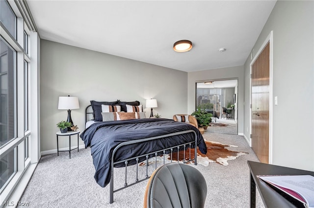 bedroom with carpet flooring