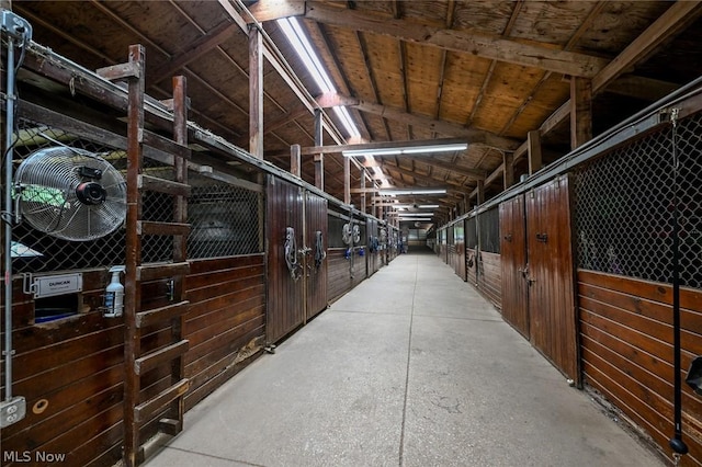 view of horse barn