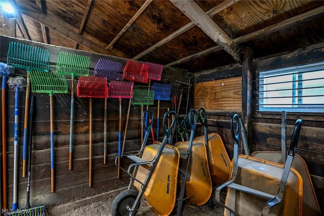 view of storage room