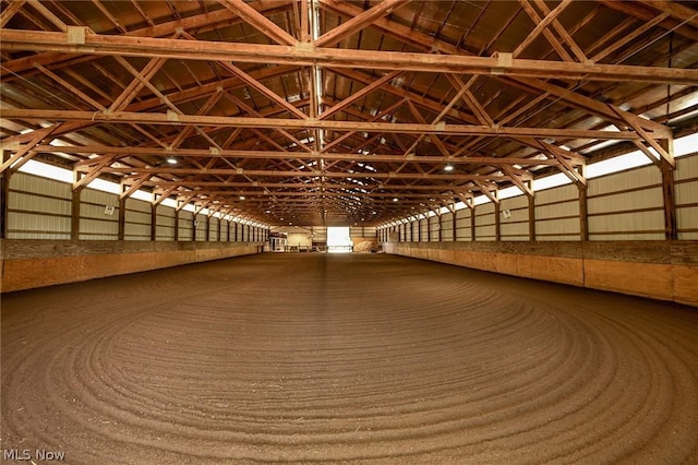 view of horse barn