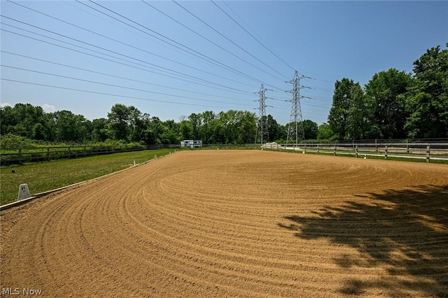 view of community with an enclosed area