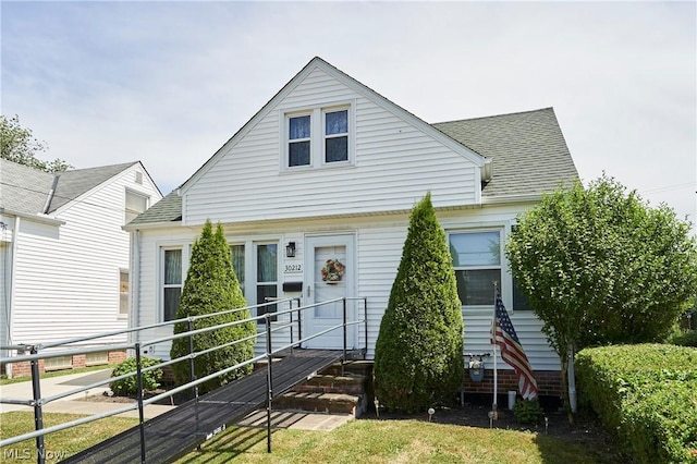 view of rear view of property