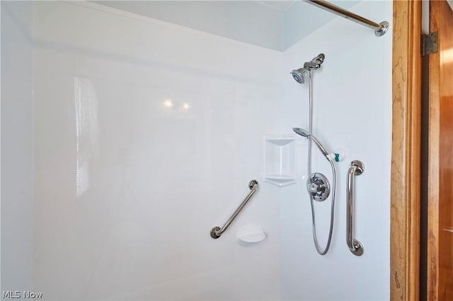 details with walk in shower