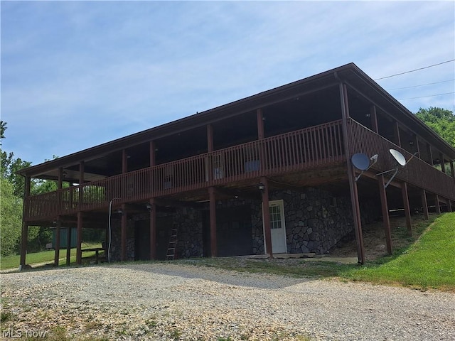 view of rear view of property