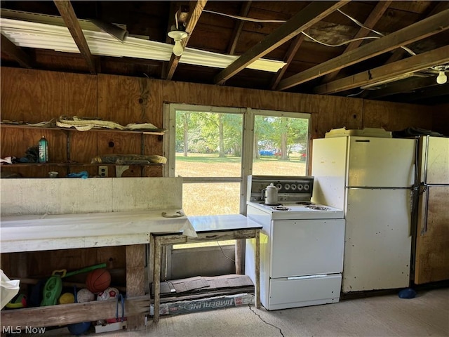 view of clothes washing area