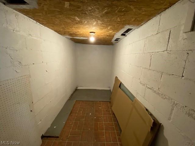 view of basement