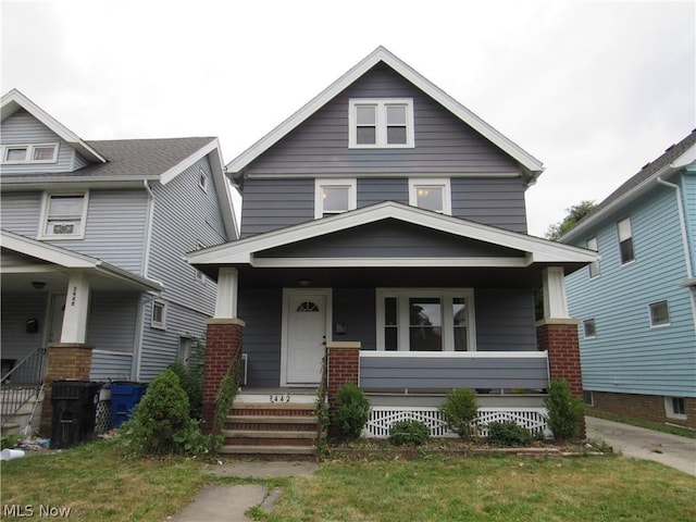 view of front of house with a porch