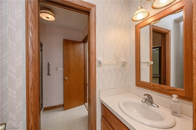 bathroom with vanity