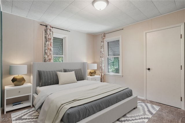 bedroom featuring carpet flooring