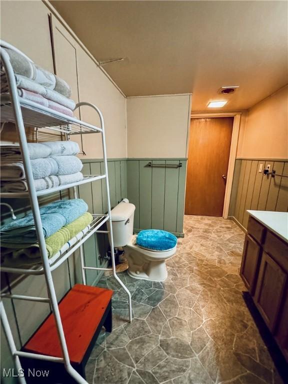 304 Stone Rd, Belpre, OH 45714 - bathroom featuring vanity and toilet