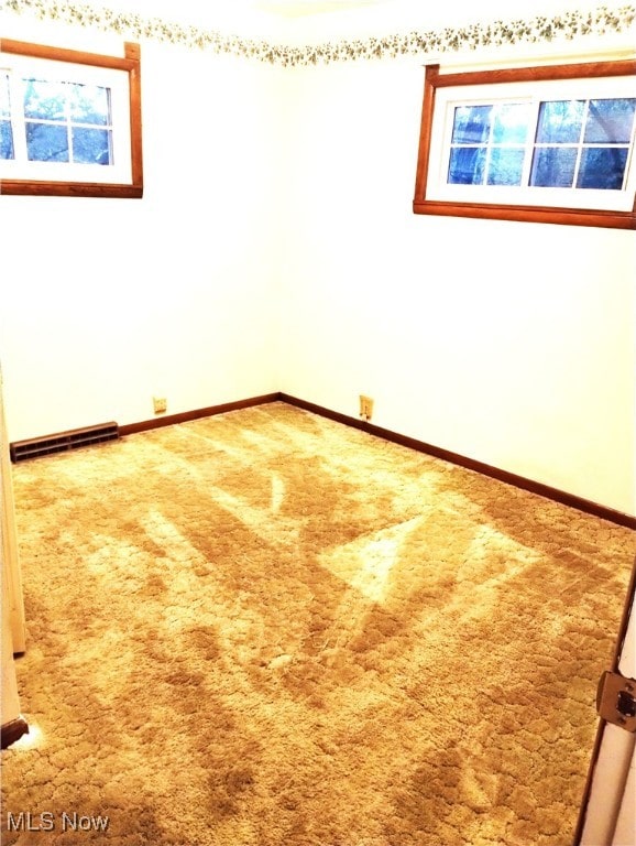 view of carpeted empty room