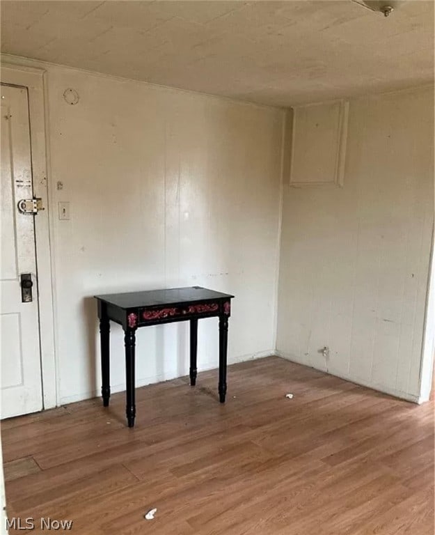 interior space featuring wood-type flooring