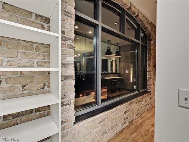 room details featuring hardwood / wood-style flooring