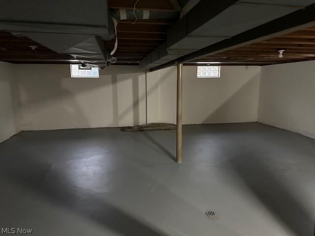 view of basement