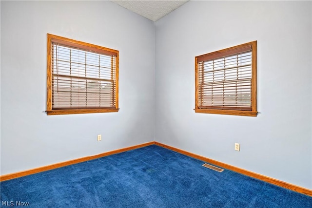 spare room featuring carpet floors and a healthy amount of sunlight