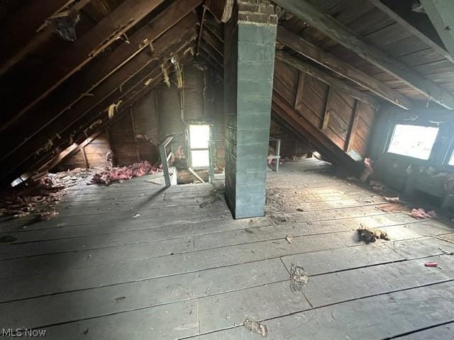 view of attic