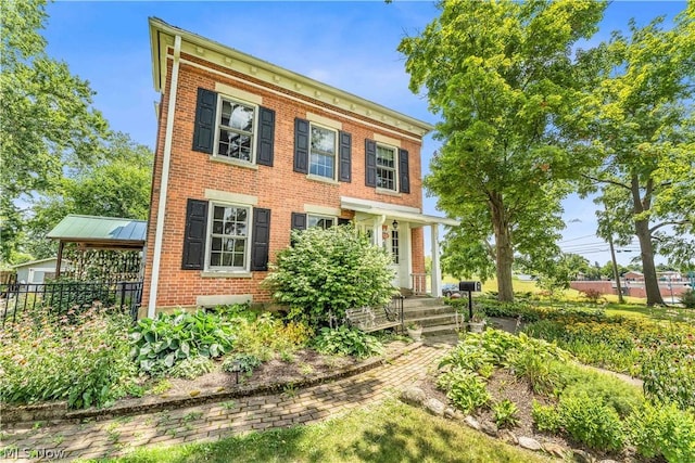 view of colonial home