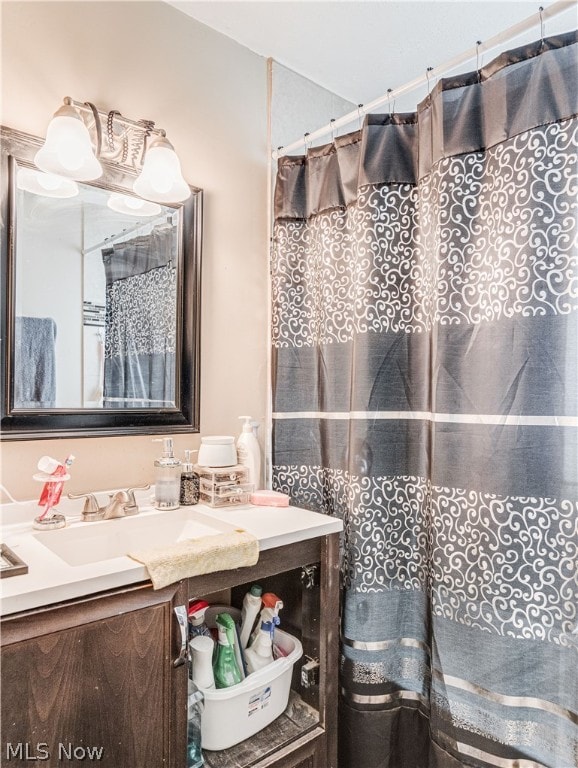 bathroom featuring vanity