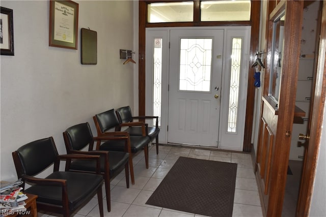 view of tiled entryway