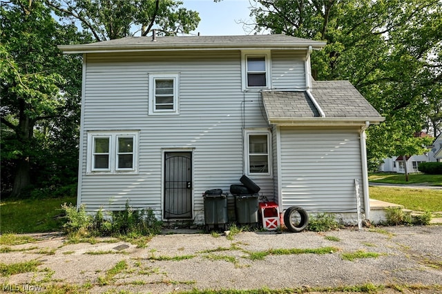 view of back of property