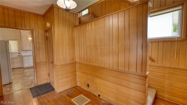 view of sauna featuring wood-type flooring