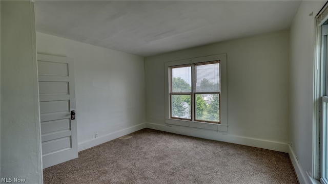 view of carpeted empty room