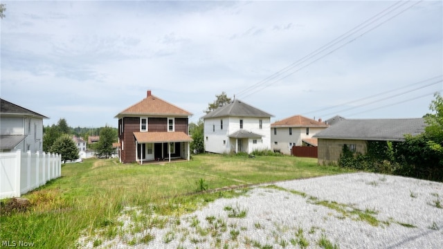 view of rear view of property