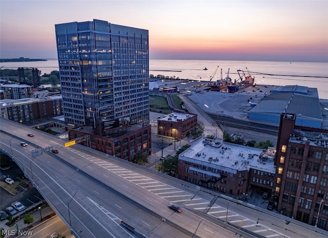 city view featuring a water view