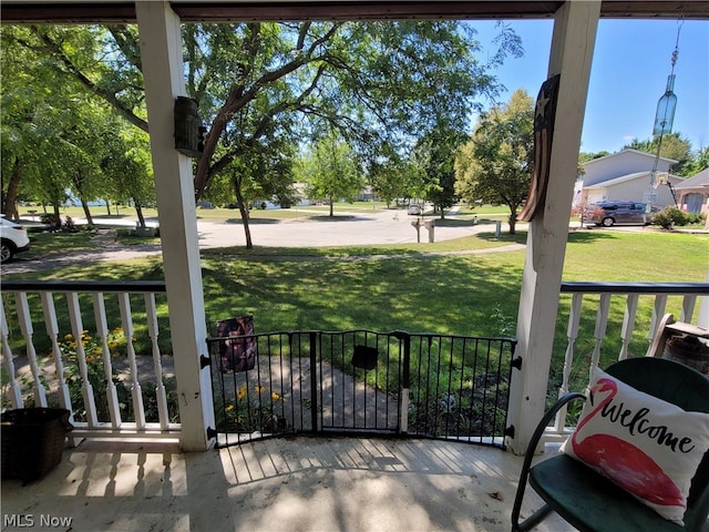 view of balcony