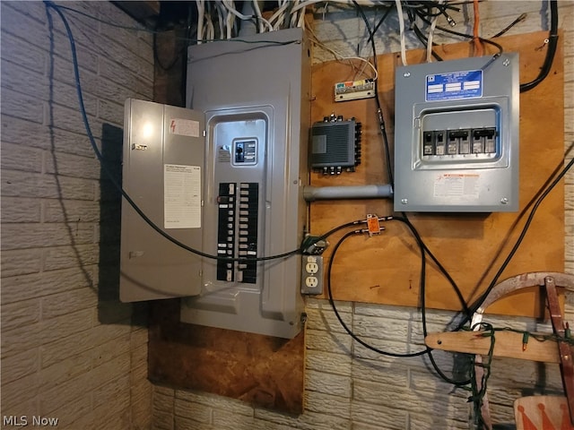 utility room with electric panel