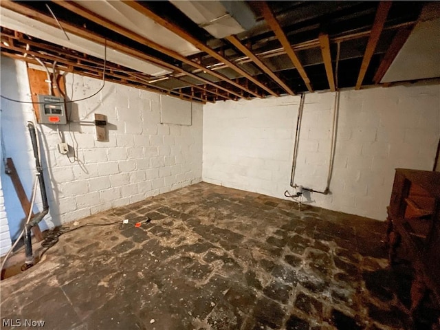 view of basement