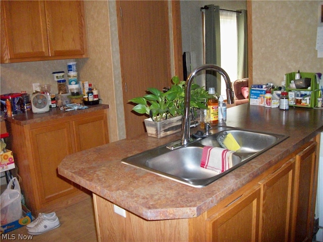 kitchen featuring sink