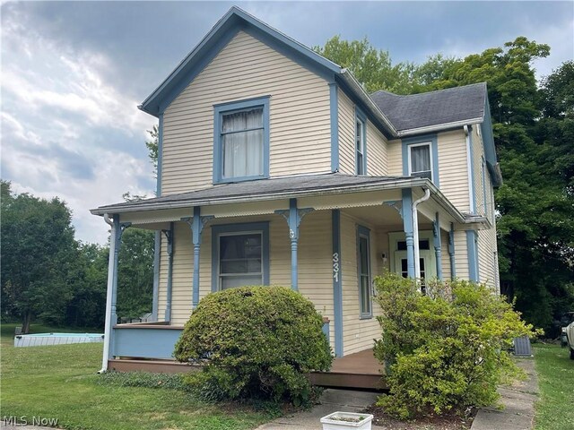 view of front of house with a porch