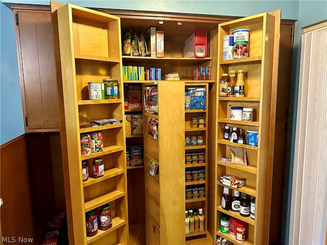 view of pantry