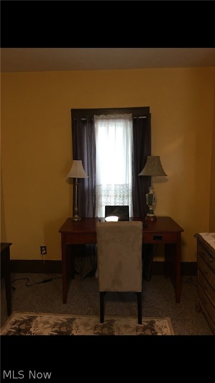 living room featuring carpet flooring