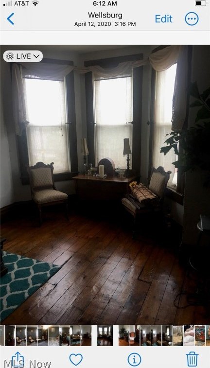 interior space featuring wood-type flooring