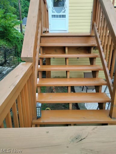 view of staircase