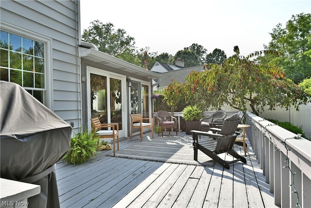 view of wooden terrace