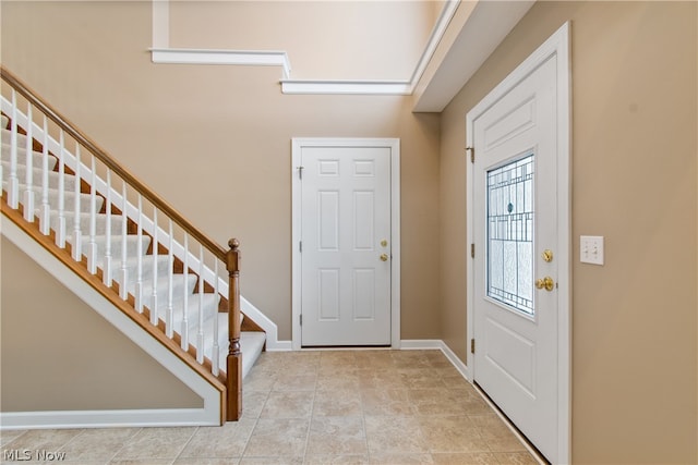 view of tiled entryway