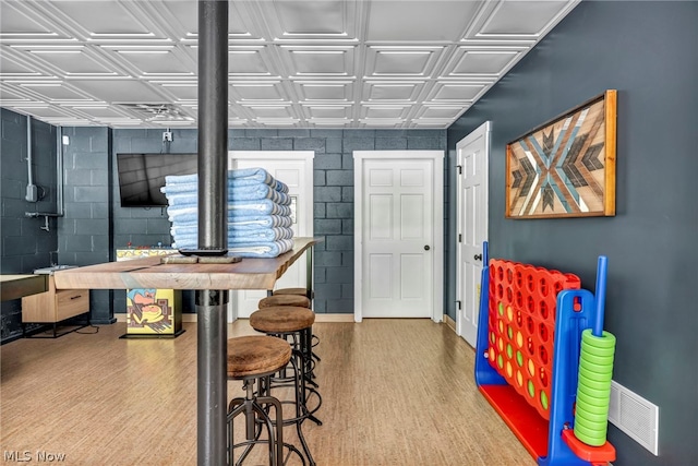 interior space featuring hardwood / wood-style flooring