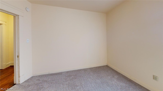 empty room featuring carpet